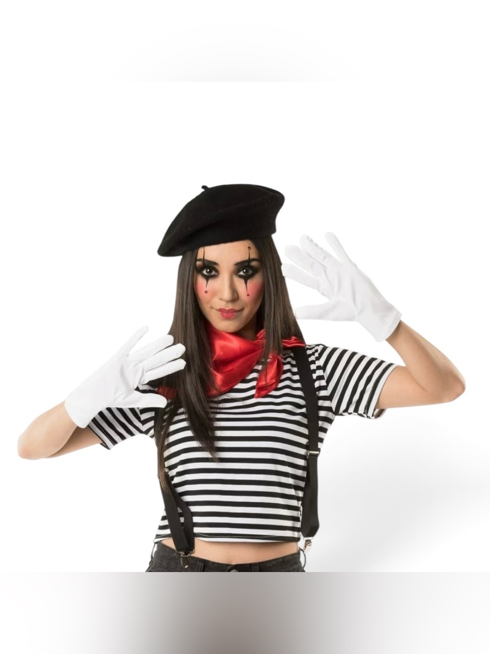 Mime Halloween Costume Accessory Kit for Adults